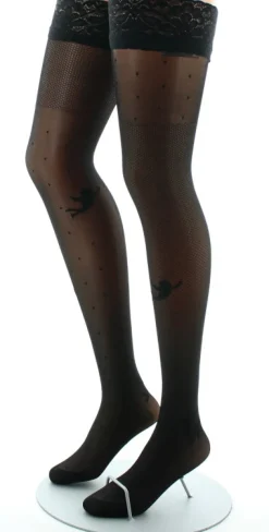 Discount Berthe Aux Grands Pieds Bas Autofixants 30D noir Ange noir