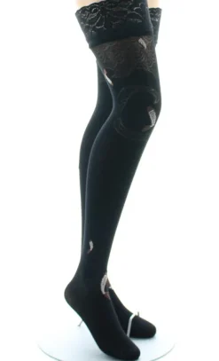 Hot Berthe Aux Grands Pieds Bas autofixants femme poissons noir et marron