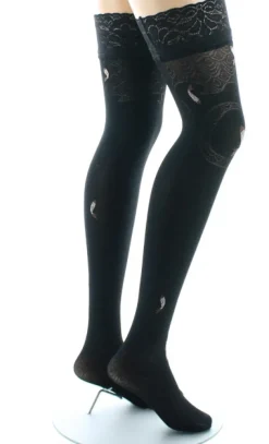 Hot Berthe Aux Grands Pieds Bas autofixants femme poissons noir et marron
