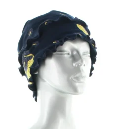 Best Berthe Aux Grands Pieds Bonnet femme coton feuilles d'or
