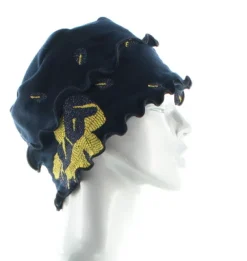 Best Berthe Aux Grands Pieds Bonnet femme coton feuilles d'or