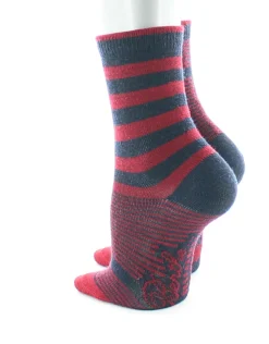 Online Berthe Aux Grands Pieds Chaussette Rayures asymétriques rouge et marine