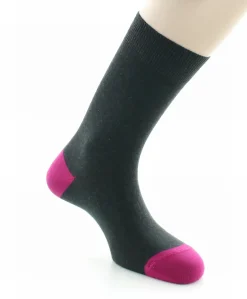 Fashion Berthe Aux Grands Pieds Chaussettes Archimède anthracite / fushia