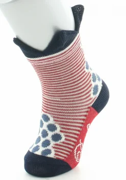 Online Berthe Aux Grands Pieds Chaussettes bébé coton fil d'Ecosse pois et rayures à couronne