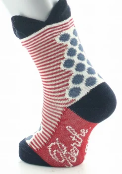 Online Berthe Aux Grands Pieds Chaussettes bébé coton fil d'Ecosse pois et rayures à couronne