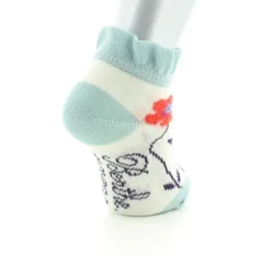 Fashion Berthe Aux Grands Pieds Chaussettes Bébé Fleurs Oranges