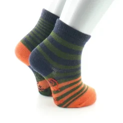 Best Berthe Aux Grands Pieds Chaussettes Bébé Rayures Asymétriques kaki et marine