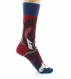 Online Berthe Aux Grands Pieds Chaussettes Carpes Rouges et Argentés