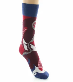 Online Berthe Aux Grands Pieds Chaussettes Carpes Rouges et Argentés