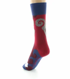 Online Berthe Aux Grands Pieds Chaussettes Carpes Rouges et Argentés