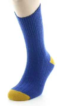 Outlet Berthe Aux Grands Pieds Chaussettes en mohair Bleu Royal