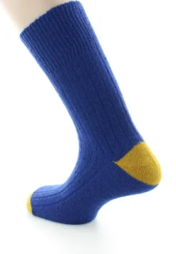 Outlet Berthe Aux Grands Pieds Chaussettes en mohair Bleu Royal