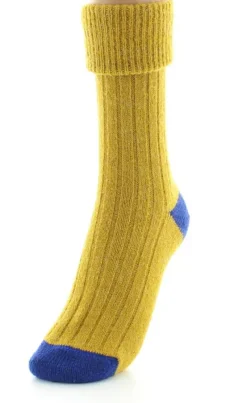 New Berthe Aux Grands Pieds Chaussettes en mohair Safran