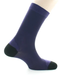 Fashion Berthe Aux Grands Pieds Chaussettes En Soie Cardinal et Noir