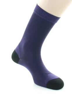 Fashion Berthe Aux Grands Pieds Chaussettes En Soie Cardinal et Noir