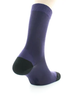 Fashion Berthe Aux Grands Pieds Chaussettes En Soie Cardinal et Noir