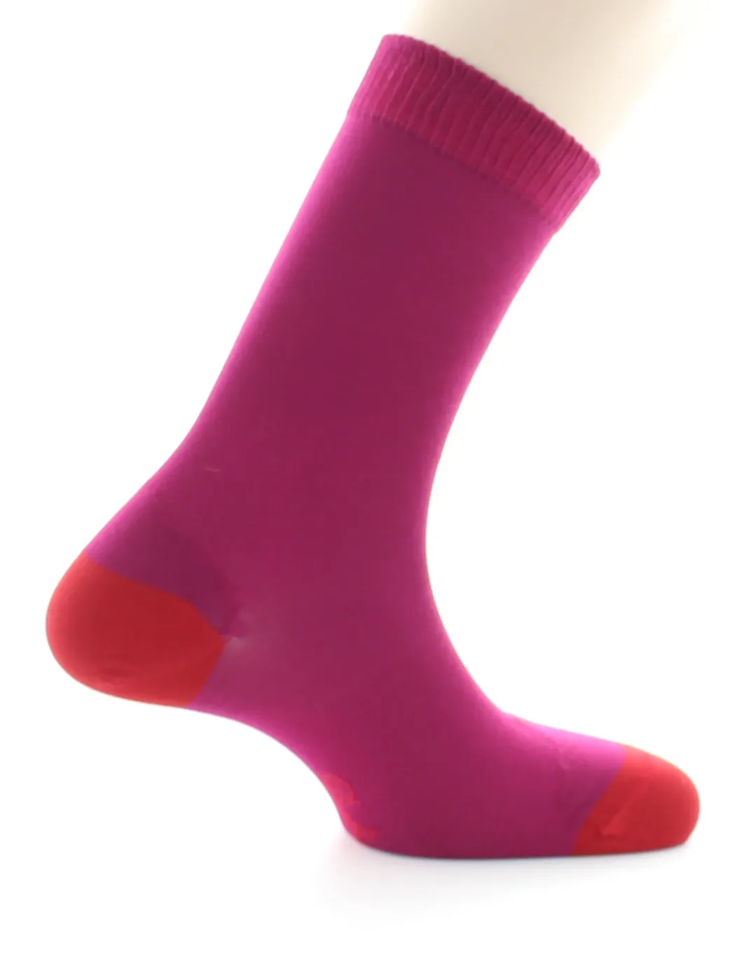 New Berthe Aux Grands Pieds Chaussettes En Soie Fushia et Hermès