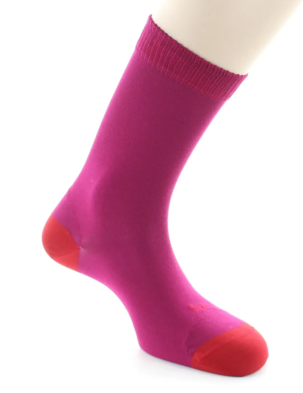 New Berthe Aux Grands Pieds Chaussettes En Soie Fushia et Hermès