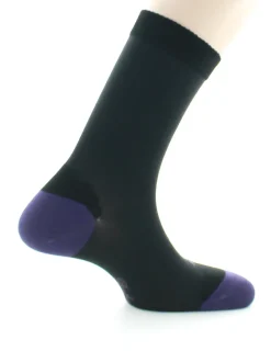 Clearance Berthe Aux Grands Pieds Chaussettes en soie noir-raisin