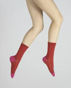 Best Berthe Aux Grands Pieds Chaussettes en soie rouge