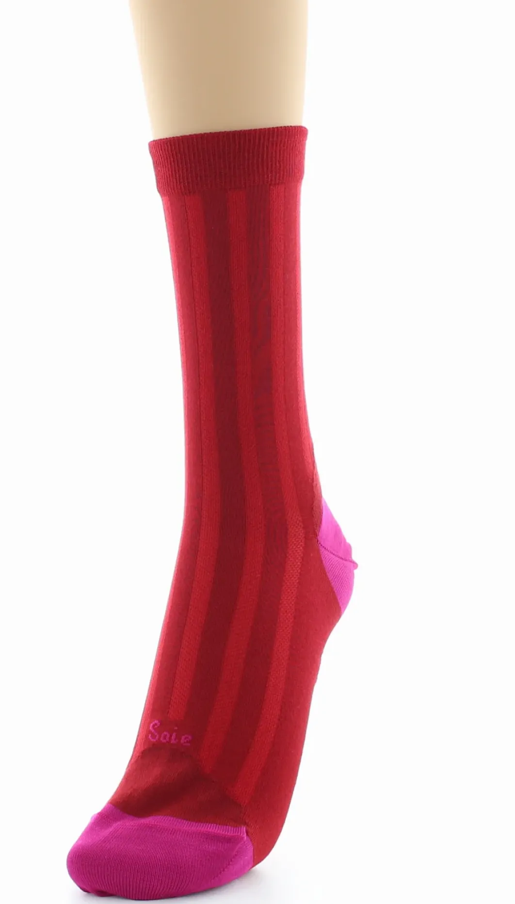 Best Berthe Aux Grands Pieds Chaussettes en soie rouge