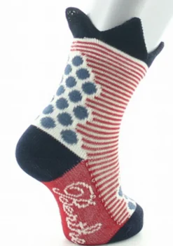 Fashion Berthe Aux Grands Pieds Chaussettes enfant coton fil d'Ecosse pois et rayures à couronne