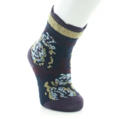 Clearance Berthe Aux Grands Pieds Chaussettes enfant laine peignée fleurs de kimono