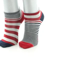 Hot Berthe Aux Grands Pieds Chaussettes Enfant Rayures Asymétriques