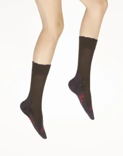 Best Berthe Aux Grands Pieds Chaussettes femme cachemire marron