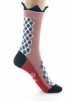 Online Berthe Aux Grands Pieds Chaussettes femme fil d'Ecosse couronne bleue