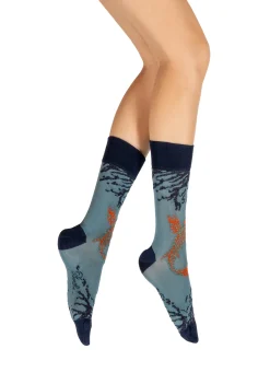 Discount Berthe Aux Grands Pieds Chaussettes femme fil d'Ecosse Poisson Japonais