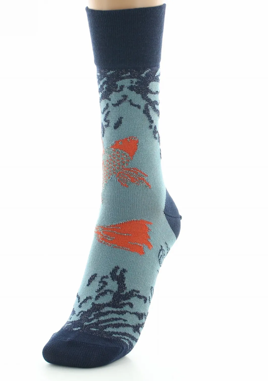 Discount Berthe Aux Grands Pieds Chaussettes femme fil d'Ecosse Poisson Japonais