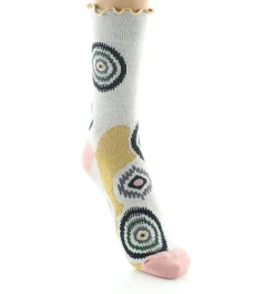 Best Berthe Aux Grands Pieds Chaussettes femme fil d'Ecosse graphisme géométrique