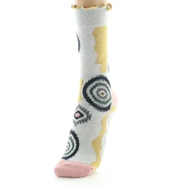 Best Berthe Aux Grands Pieds Chaussettes femme fil d'Ecosse graphisme géométrique