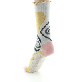 Best Berthe Aux Grands Pieds Chaussettes femme fil d'Ecosse graphisme géométrique