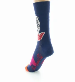 Outlet Berthe Aux Grands Pieds Chaussettes femme fil d'Ecosse représentation de la femme au foulard