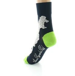 Hot Berthe Aux Grands Pieds Chaussettes femme fil d'Ecosse l'oiseau