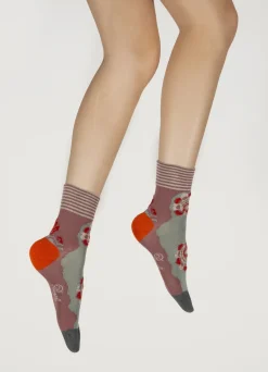 Sale Berthe Aux Grands Pieds Chaussettes Femme Fleurs Graphiques