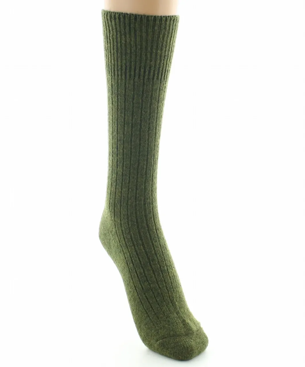 Fashion Berthe Aux Grands Pieds Chaussettes femme laine et acrylique kaki