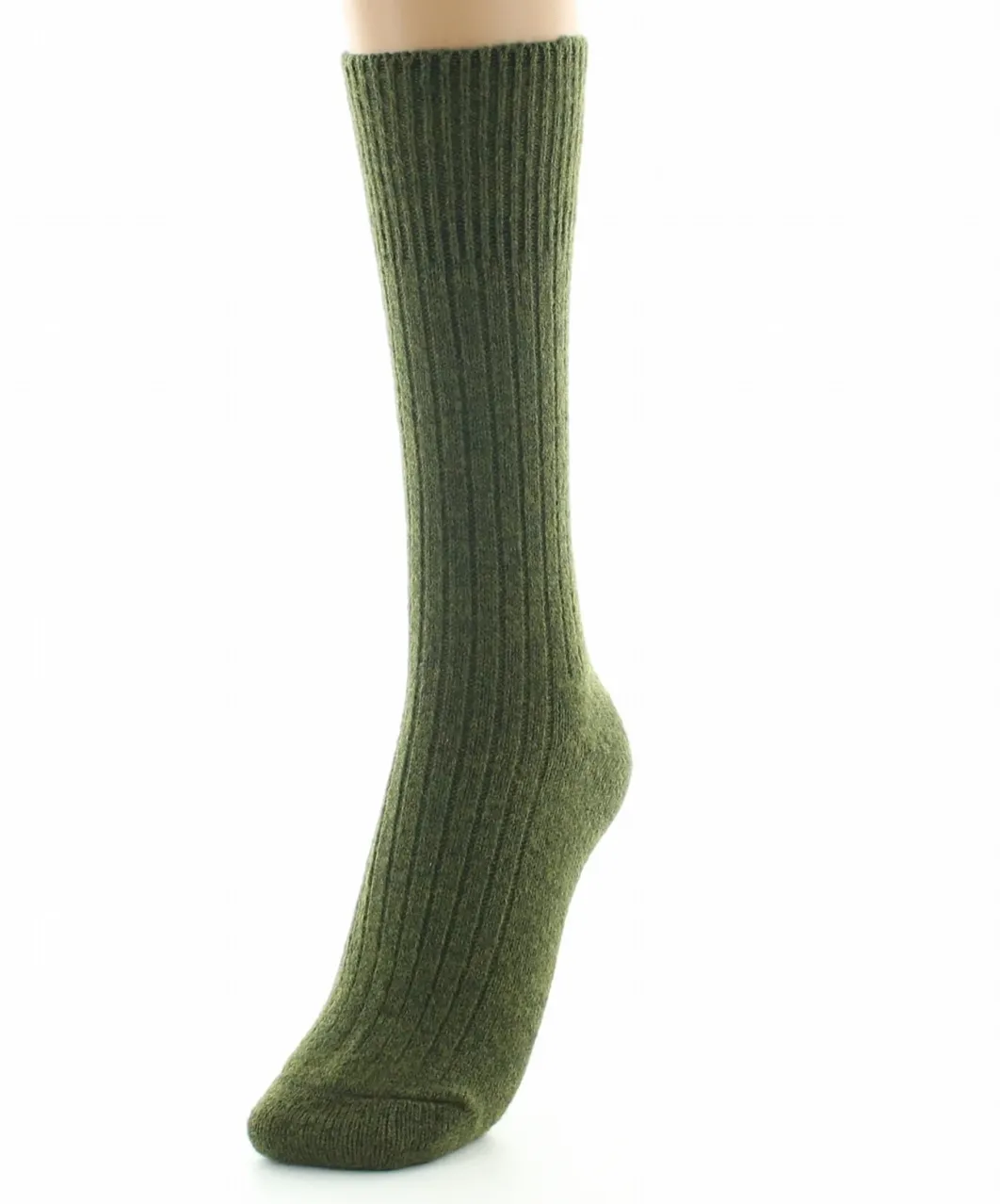 Fashion Berthe Aux Grands Pieds Chaussettes femme laine et acrylique kaki