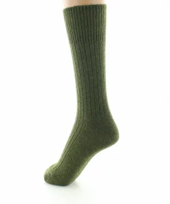 Fashion Berthe Aux Grands Pieds Chaussettes femme laine et acrylique kaki