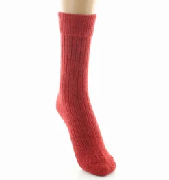 Online Berthe Aux Grands Pieds Chaussettes femme laine et acrylique rouge