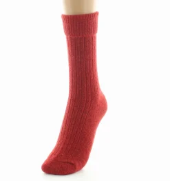Online Berthe Aux Grands Pieds Chaussettes femme laine et acrylique rouge