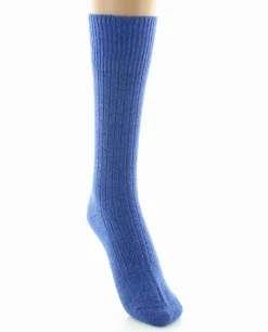 Fashion Berthe Aux Grands Pieds Chaussettes femme laine et acrylique bleu