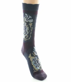 Sale Berthe Aux Grands Pieds Chaussettes femme laine peignée algues