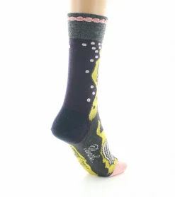 Online Berthe Aux Grands Pieds Chaussettes femme laine peignée fleurs closes