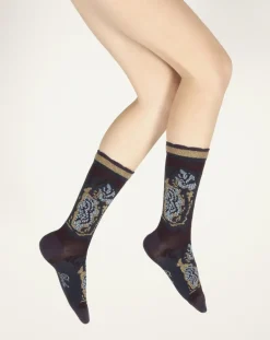 Discount Berthe Aux Grands Pieds Chaussettes femme laine peignée fleurs de kimono