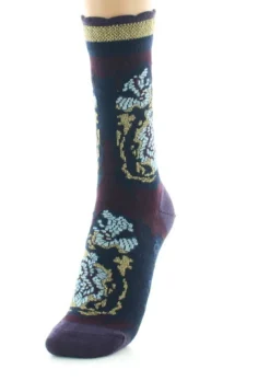 Discount Berthe Aux Grands Pieds Chaussettes femme laine peignée fleurs de kimono