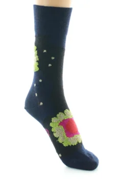 Hot Berthe Aux Grands Pieds Chaussettes femme laine peignée nénuphar