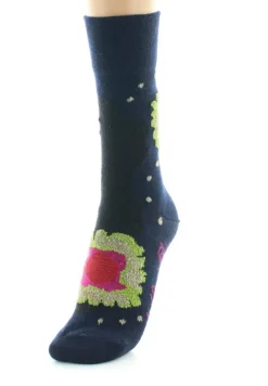 Hot Berthe Aux Grands Pieds Chaussettes femme laine peignée nénuphar